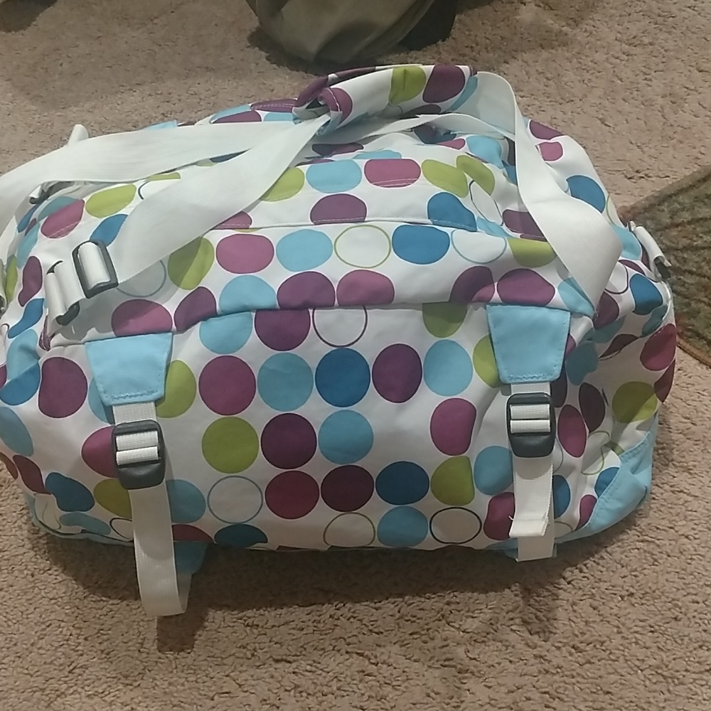 Jansport polka dot duffle bag. - Picture 2 of 3